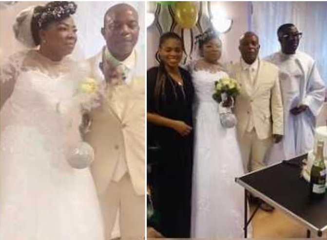 Photos| Nigerian Woman Weds For The First Time at 61