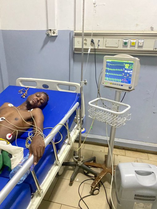 2019 Total AFCON Final Super-fan, Alvin Zhakata Collapses After Malawi Vs Morocco Match