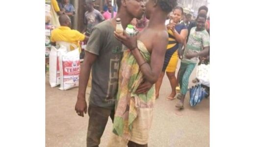 Mad Couple Warms Hearts In Romantic Scene, Kissing Passionately In Public