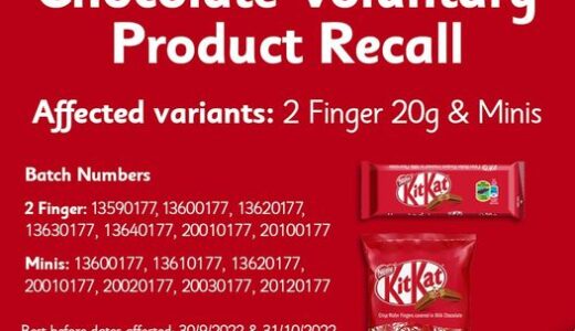 Warning: chocolate bars from SA may contain glass