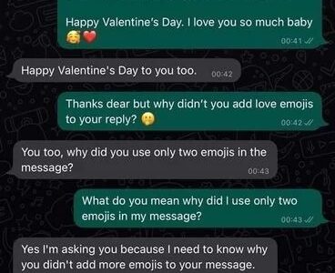 Man Breaks Up With Girlfriend Over Valentine’s Message; See screenshots
