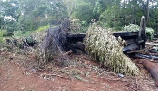 Photos; Zambian Truck Driver Dies In Road Accident