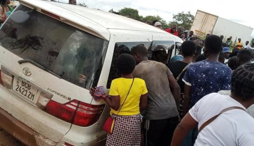 DRUNK ZAMBIA ARMY OFFICER CAUSES ACCIDENT