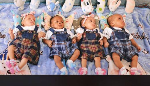 Woman Gives Birth To Quadruplets After 12 Years Of Waiting (See Photos)