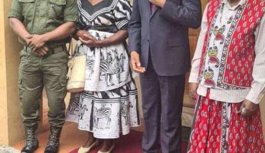 Zambian Leader Hakainde Hichilema Takes Photos With Parents Of His Bodyguard