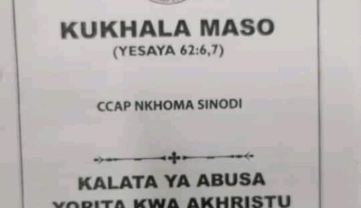Chakwera ‘Great Grandfather’ Of Nepotism, Corruption – Nkhoma Synod