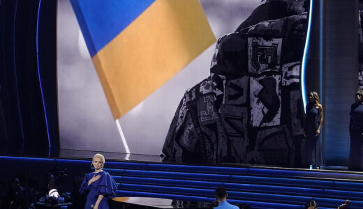 Tell the truth about this war’ – Ukraine’s President Zelensky makes surprise appearance at the Grammys to urge support for his country (Watch video)