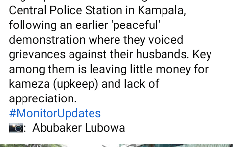 House Wives In Uganda Protest Against Their Husbands For Leaving Little Money For Upkeep
