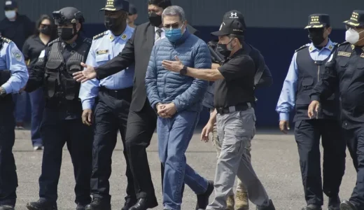 Ex-Honduran President Hernandez, handcuffed, extradited to U.S. on drug charges