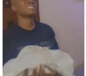 Watch| Nigerian man sheds tears of joy as his wife gives birth after two miscarriages