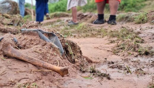 Dead human bodies and skeletons found in KZN streets due to floods (See Pics)