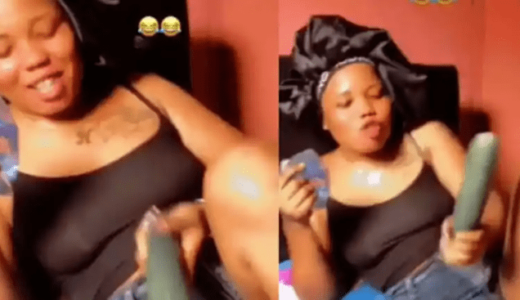 Lady Says She Doesn’t Need A Man As Long As She Has A Cucumber