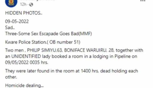 Threesome Gone Wrong|| Two Men, A Lady Found Dead Holding Hands In A Hotel  Room After S3x Romp