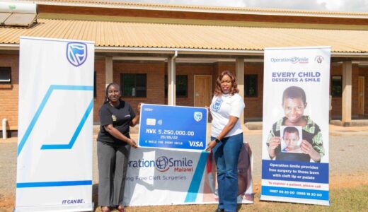 Standard Bank Contributes MK5.2 Million to Operation Smile Towards Cleft Lip, Palate Surgeries￼