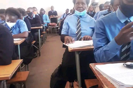 61 year old Grand Mother who rejected school in 1982 in favour of marriage has gone back to school after she found no happiness in marriage