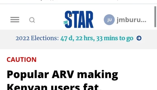 Concerns After New Revelation About a Popular Medicine Being Used by HIV Positive People in Kenya