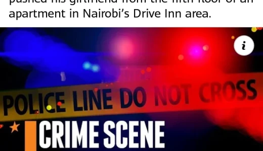 Man Pushes Lover From The 5th Floor of a Building Killing Her instantly