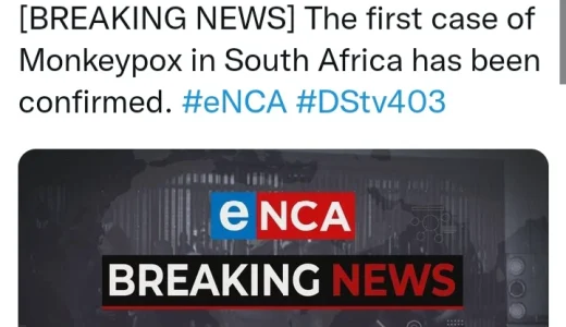 Monkey pox detected in South Africa