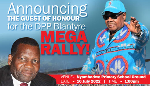 DPP’s mega rally shifted to July 10, Mutharika pull out