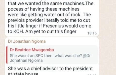 Oops!New SPC Collen Zamba embroiled in dialysis machine procurement scam at KCH