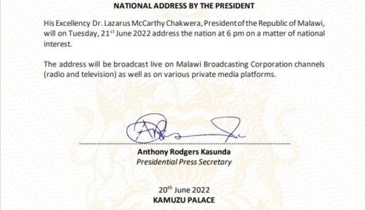 Chakwera receives report on Sattar’s Corruption Scandal, to address Malawians on Tuesday