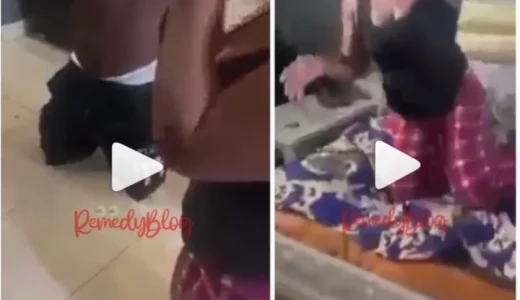 Man Caught His Wife Sleeping With Another Man On Their Matrimonial Bed (Video)