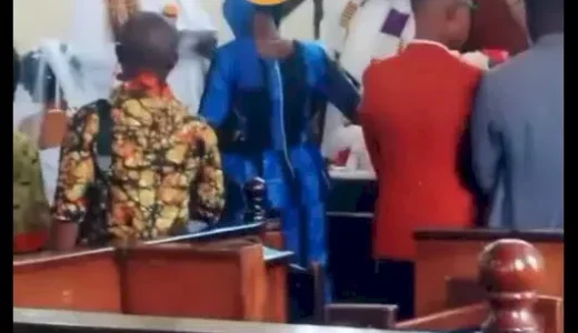 Drama|| Watch The Moment Wife & Family Members Disrupt Her Husband’s Wedding To Another Woman In Church (Video)