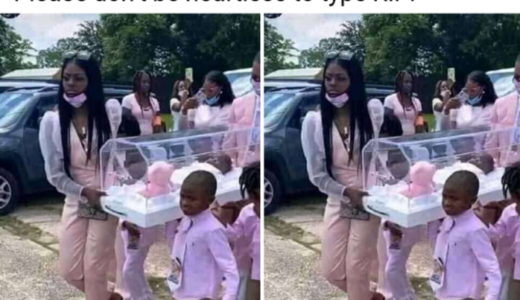 Sad As Quintuplet Brothers Carry Their Only Sister’s Coffin