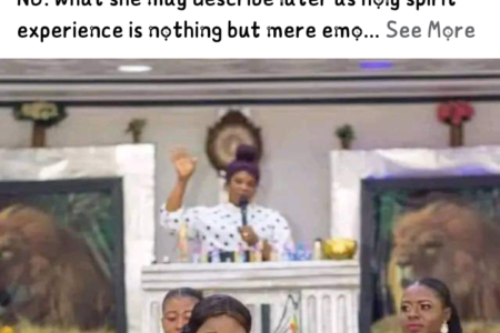 See What This Female Choir Member Wore During Performance At Church That Nearly Revealed Her B0obs Photos)
