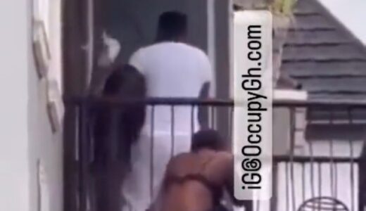 Watch|| Lady Jumps Down To Escape After Being Caught