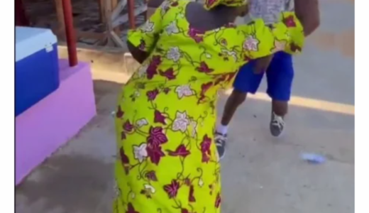 See What A Young Boy Was Caught Doing At The Back Of A Lady With A “Huge Backside” That Landed Him In Trouble (Video Video)