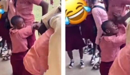 Secondary School Girl Seen Crying And Kneeling To Beg Her Boyfriend (Watch Video)