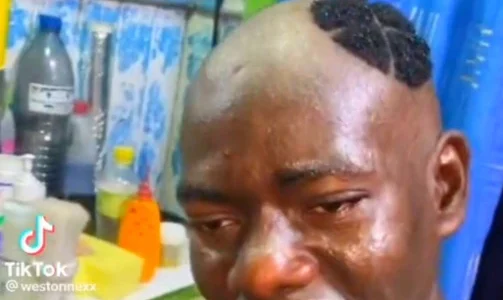 Man cries uncontrollably after a barber gives him this haircut