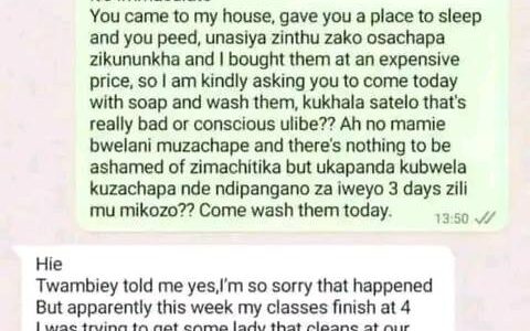 Malawian Slay Queen Shamed On Social Media For Peeing, Sh!tting On Her Friend’s Beddings When She Was Drunk