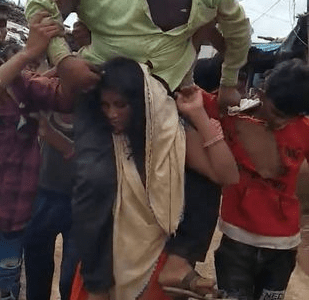 Cheating Wife Forced To Carry Her Husband Through Streets After Being Caught Having An Affair
