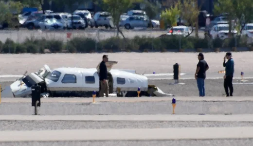 Four dead after two single-engine planes collide mid-air at Las Vegas Airport (photos)