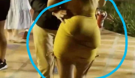Lady turns into an embarrassment after her artificial bums did this in front of people (Photos)