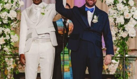 Nigerian man shares his wedding photos with a white guy; Social media users react