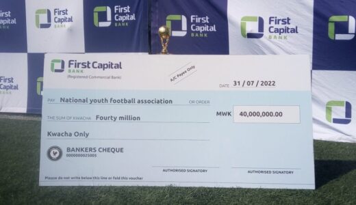 KATSWIRI: First Capital Bank Deposits MK40 Million into U-20 National Football Trophy  
