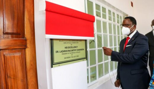 APM DELIVERS: Chakwera Hands Over Police Staff Houses
