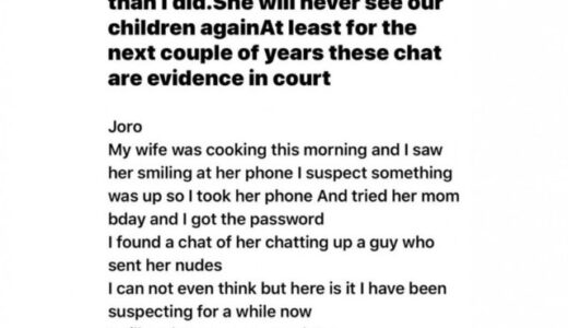 Screenshots; Man In Premium Tear After Seeing This In His Wife’s WhatsApp Messages