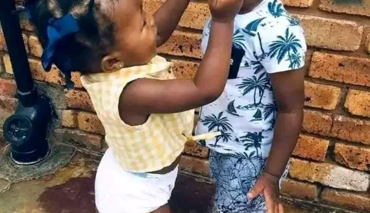 In The Beginning Was Love, Massive Reactions As Kids Were Caught On Camera Kissing