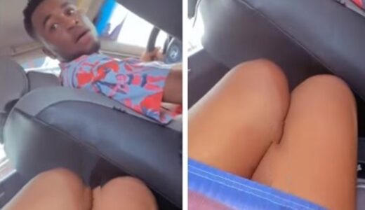 Nigerian man argues with girlfriend for refusing to sit at the front of his car