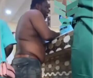 Watch Drama As Young Man With Potbelly Storms Hospital To Demand Abortion, Video Cause Stir