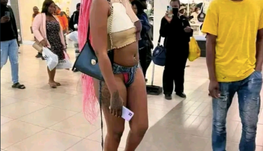 Is This Fashion Or Madness? See What This Lady Wore At A Mall That Got People Talking (See Photos)