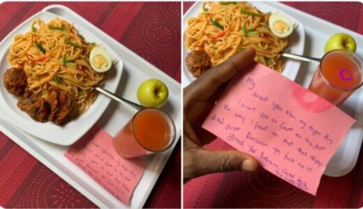Lady Prepares Good Meal For Her Boyfriend To Thank Him For Good S3x (Photos)