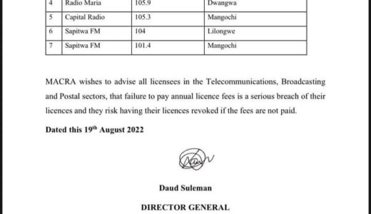 ENOUGH! MISA-MALAWI MUST WAKE UP: ‘We Cannot Afford Media Institutions Being Closed Like Brothels’