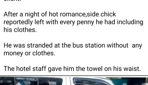 See what his side chick did to him after he lied to his wife about going to a business meeting