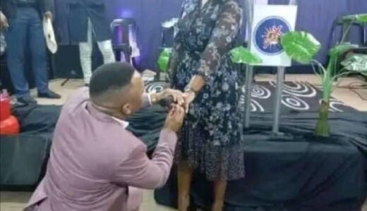 Man collapses at church after witnessing a surprise proposal during Sunday session