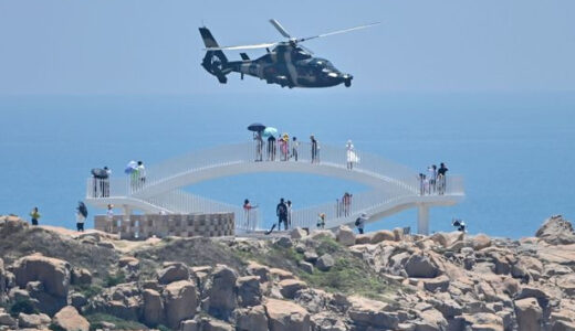 China fires long-range missiles towards Taiwan in aggressive military exercises